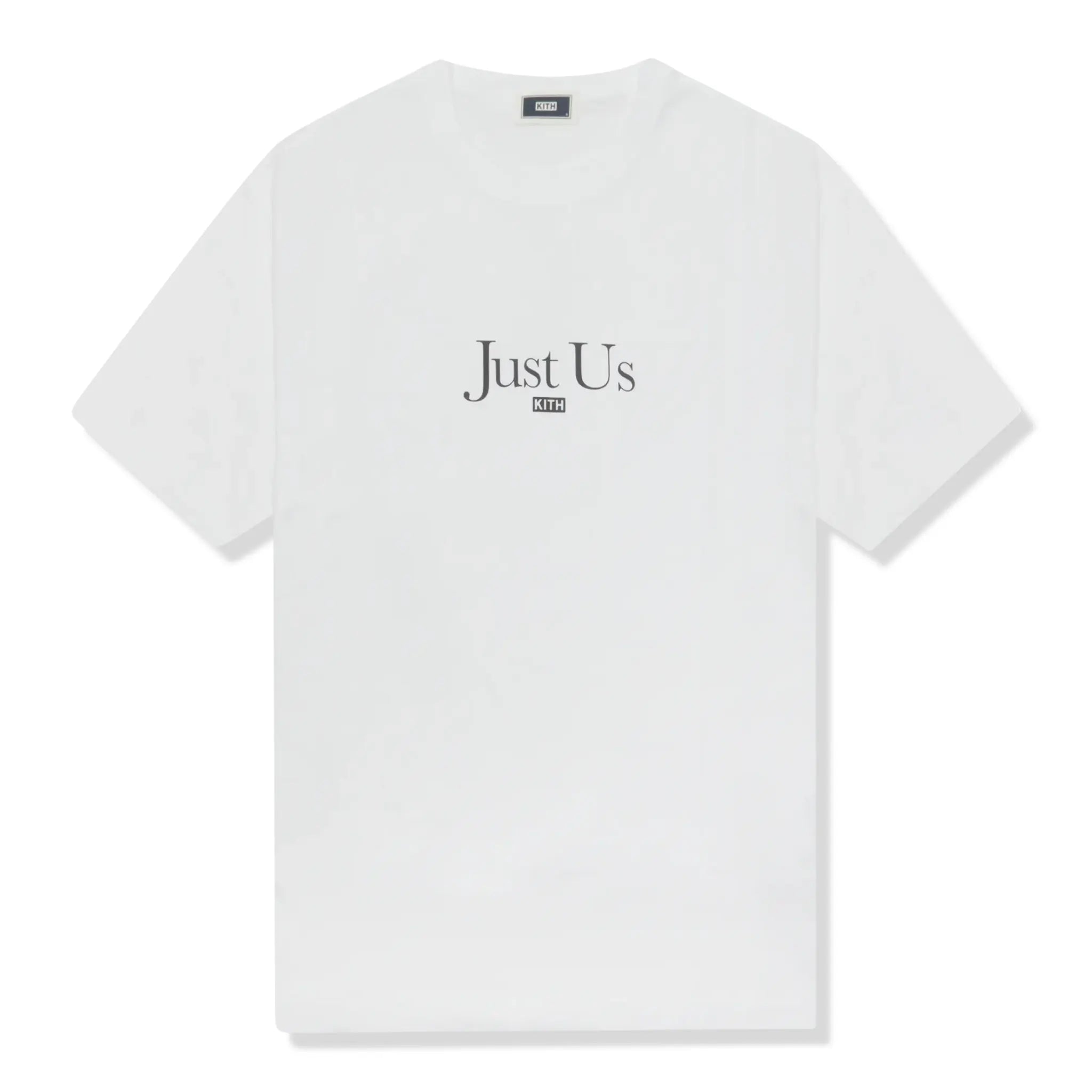 Front View of Kith Just Us Quote White T-Shirt